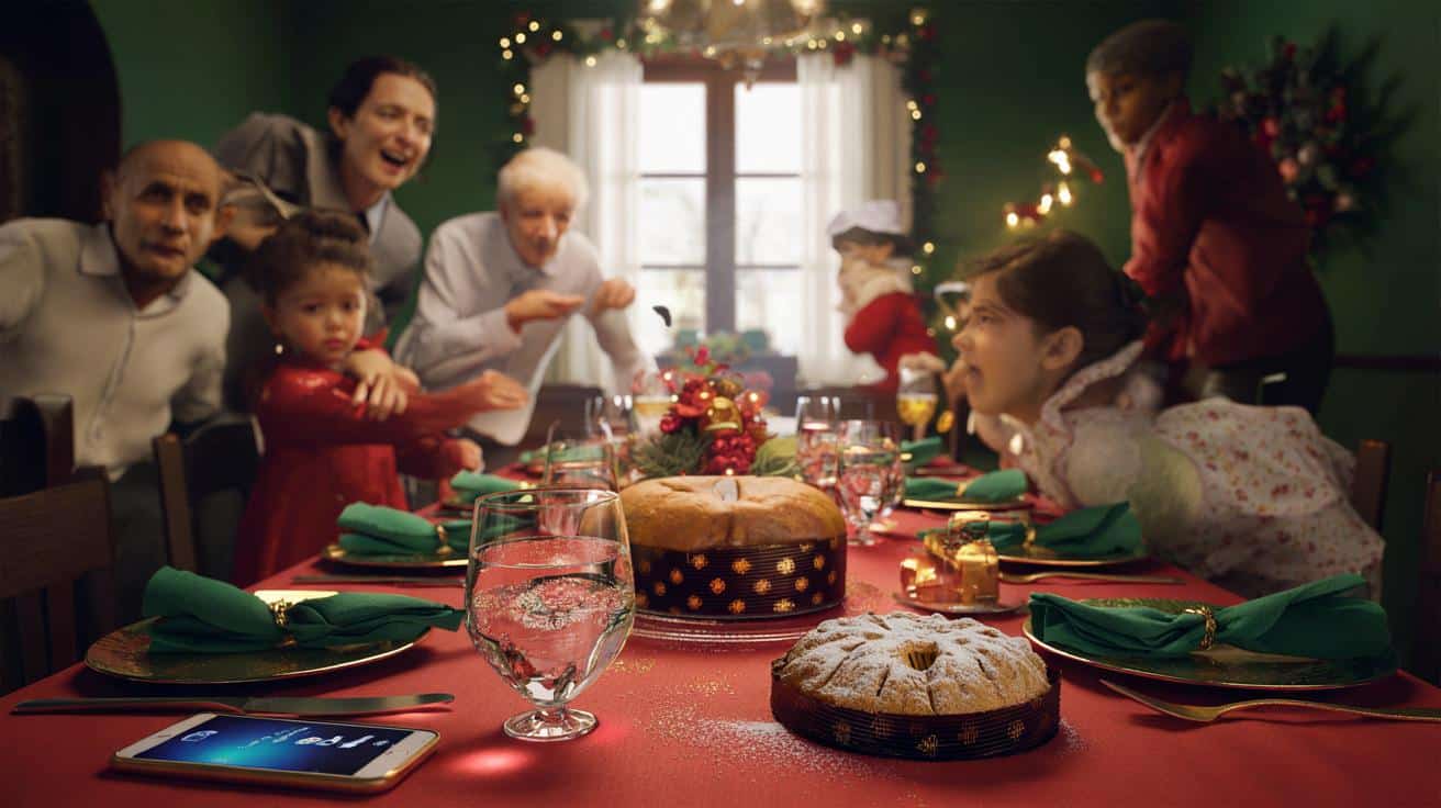 Natale con i tuoi... ma quanto resisti? Il test per capire se esploderai prima del dolce.